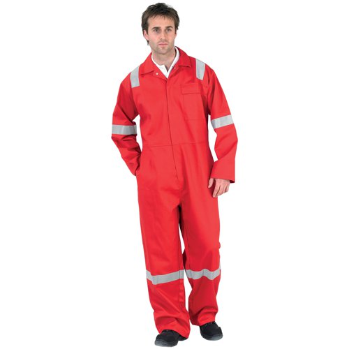 Beeswift Fire Retardant Boilersuit Nordic Design Red 36 CFRBSNDRE36 | Beeswift