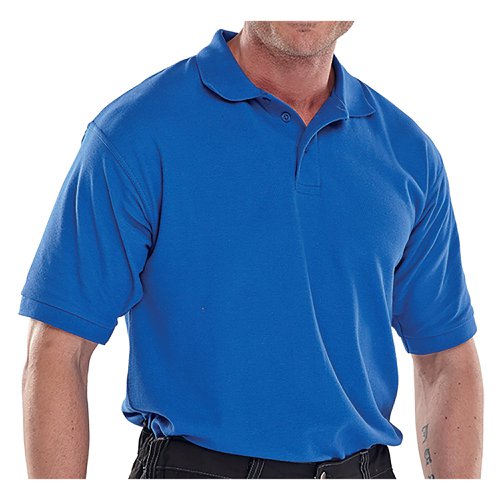 Beeswift Click Premium PK Short Sleeve Polo Shirt Royal Blue S