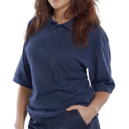 Beeswift Click Premium PK Short Sleeve Polo Shirt Navy Blue S CPPKSNS