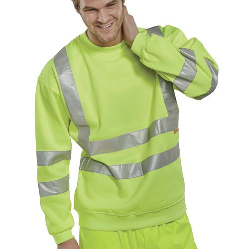 Beeswift High Visibility Sweatshirt Yellow S BSSENSYS