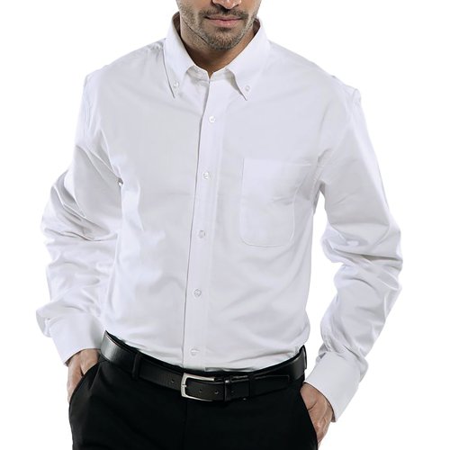 Beeswift Oxford Long Sleeve Shirt White 15 OXSLSW15