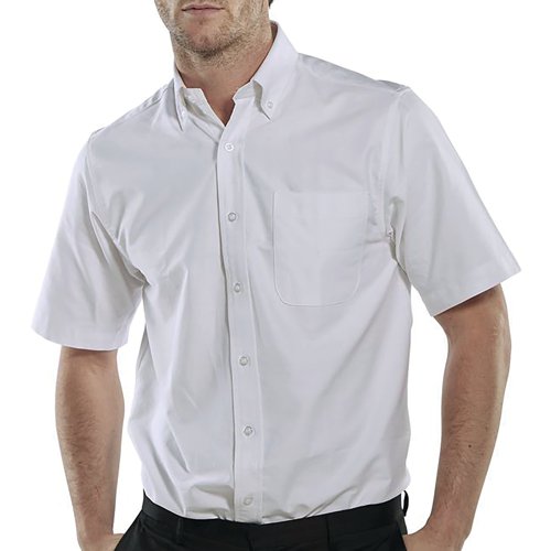 Beeswift Short Sleeve Oxford Shirt White 15 OXSSSW15