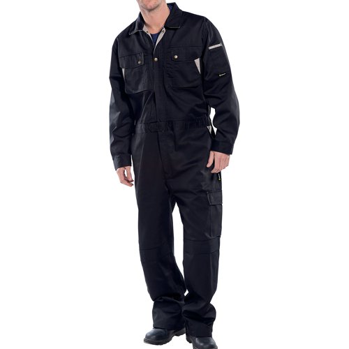 Beeswift Click Premium Boilersuit Stretch-Plus Black 36 CPCBL36