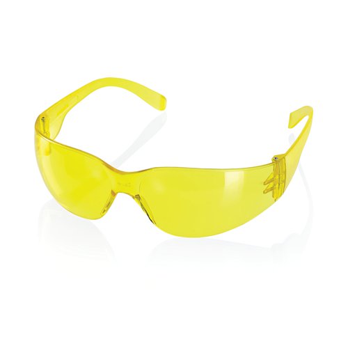 Beeswift Ancona Wraparound Safety Glasses One Size Yellow CTASS2Y