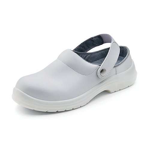 Beeswift Micro-Fibre Slipper Steel Toe Cap 1Pr White 3 CF84203