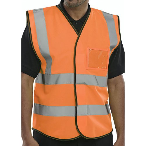 Beeswift High Visibility ID Vest Orange L