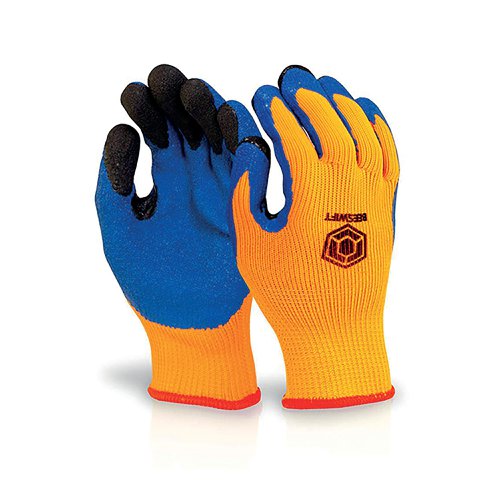 Beeswift Latex Thermo-Star Fully Dipped Gloves Orange 9 BF3OR09