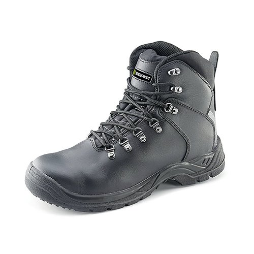 Beeswift Internal Metatarsal Dual Density PU Lace up S3 Safety Boots 1Pr Black 10.5 CF9MBL10.5