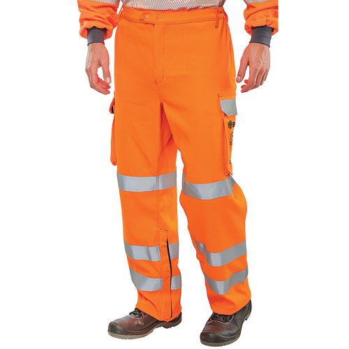 Beeswift Arc Flash Go/Rt Trousers Orange 38 CARC52OR38