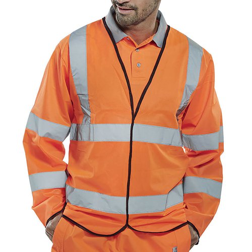 Beeswift High Visibility Long Sleeve Jerkin Orange S PKJENGORS