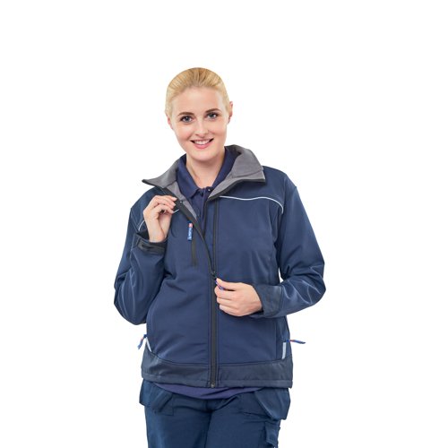 Beeswift Ladies Soft Shell Jacket Navy Blue Small LSSJNS