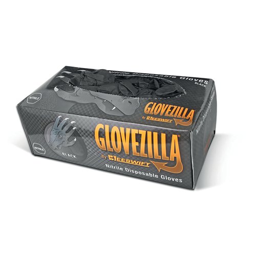 Beeswift Nitrile Disposable Gripper Gloves Powder Free Black XL (Pack of 1000) GZNDG10BLXL