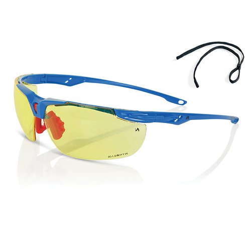 Beeswift Sports Style Safety Spectacles Yellow ZZ0040Y | Beeswift