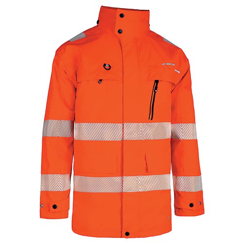 Beeswift Deltic High Visibility Foul Weather Jacket Orange S