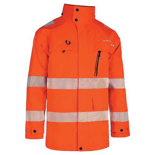 Beeswift Deltic High Visibility Foul Weather Jacket Orange L BSD21ORL