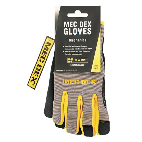 Beeswift Mec-DexPassion Plus Gloves 1Pr Grey XL BS049XL