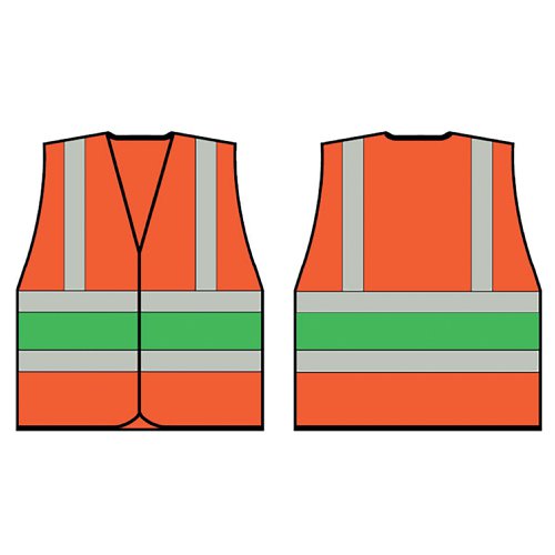 Beeswift High Visibility Vest Orange/Green M