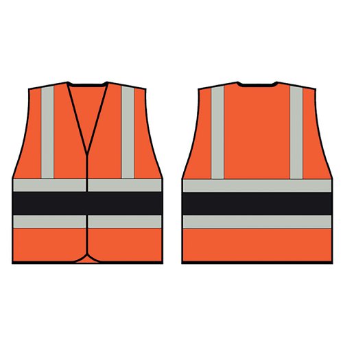 Beeswift High Visibility Vest Orange/Black 4XL HVVA2BL4XL