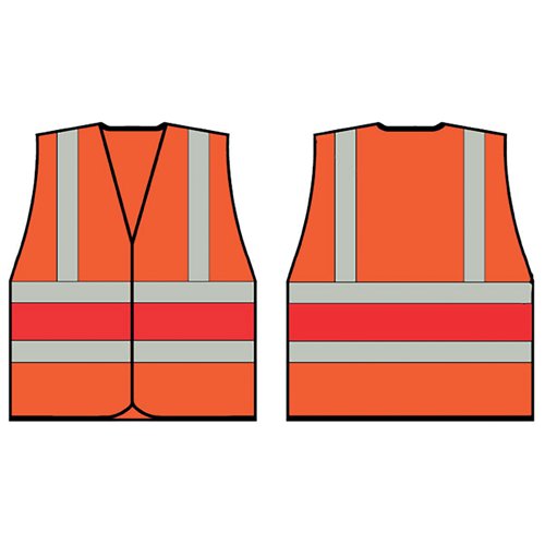 Beeswift High Visibility Vest Orange/Red 3XL HVVA2R3XL