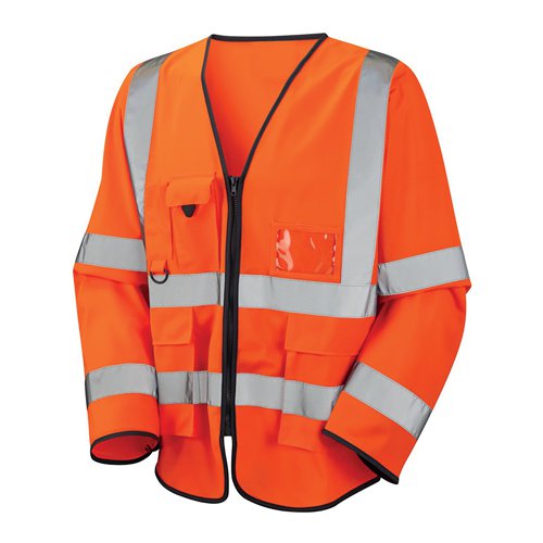 Beeswift PKJ Executive Sleeved Vest Orange 3XL PKJEXECOR3XL