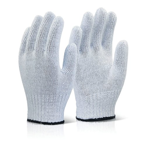 Beeswift Mixed Fibre Gloves White One Size (Pack of 240) MFGNW