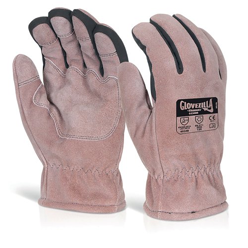 Beeswift Glovezilla Thermal Leather Gloves 1Pr Brown XL GZ50BRXL