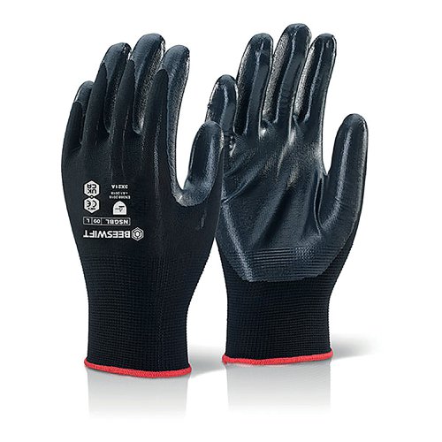 Beeswift Nite Star Gloves Black 7 NSGBL07