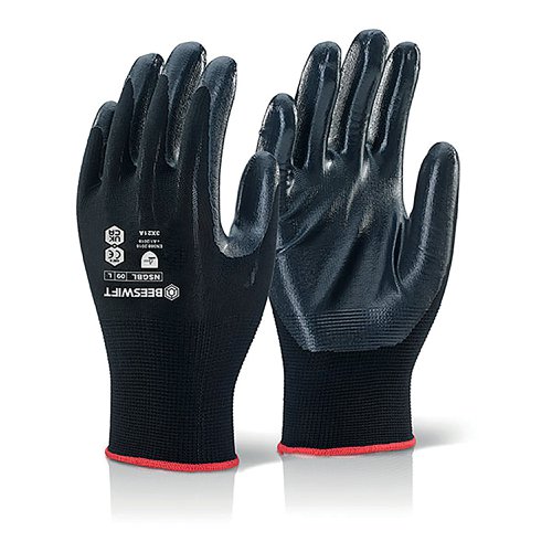 Beeswift Nite Star Gloves Black 9 NSGBL09