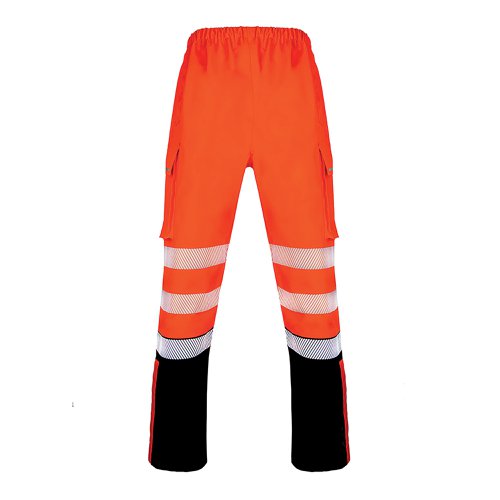 Beeswift Deltic High Visibility Over Trousers Two Tone Orange/Black S BSDTRTTORBLS