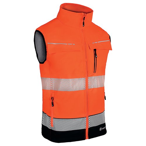 Beeswift Deltic High Visibility Gilet Two-Tone Orange/Black M BSDBWTTORBLM | Beeswift