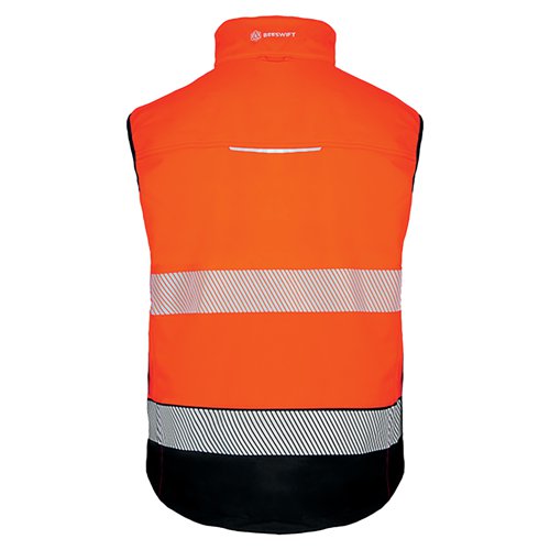 Beeswift Deltic High Visibility Gilet Two-Tone Orange/Black M BSDBWTTORBLM | Beeswift