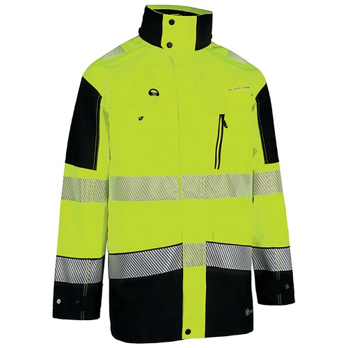 Beeswift Deltic High Visibility Two Tone Jacket Saturn Yellow/Navy Blue 4XL