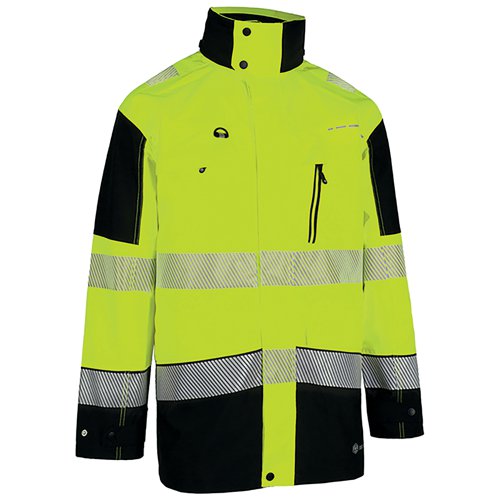 Beeswift Deltic High Visibility Two Tone Jacket Saturn Yellow/Navy Blue 6XL BSDJTTSYN6XL