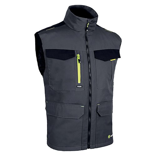 Beeswift Flexworkwear Gilet Two Tone Grey/Black 4XL