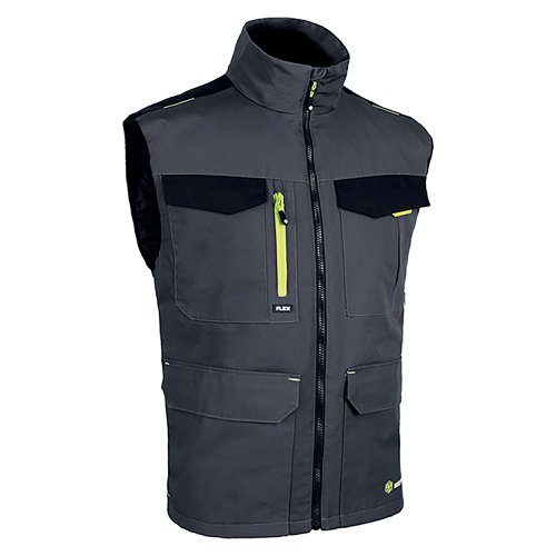 Beeswift Flexworkwear Gilet Two Tone Grey/Black 5XL