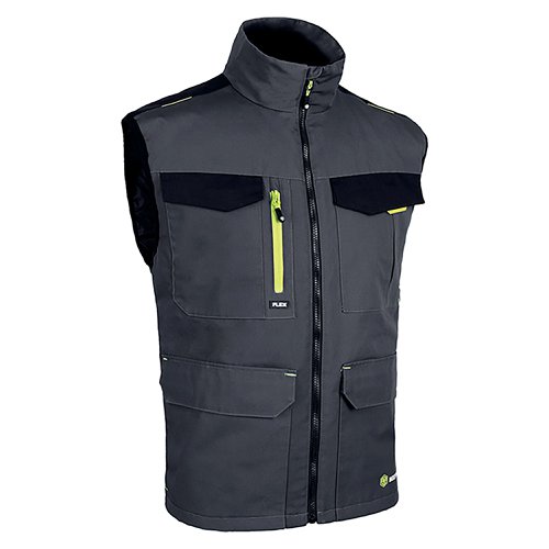 Beeswift Flexworkwear Gilet Two Tone Grey/Black 2XL SFBWGYBL2XL