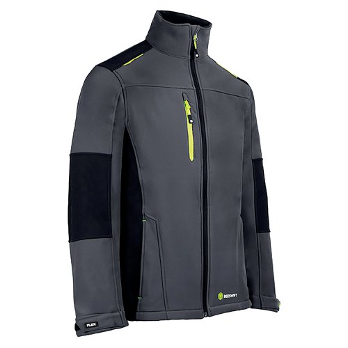 Beeswift FlexSoftshell Jacket Two-Tone Grey/Black 5XL