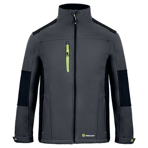 Beeswift FlexSoftshell Jacket Two-Tone Grey/Black L