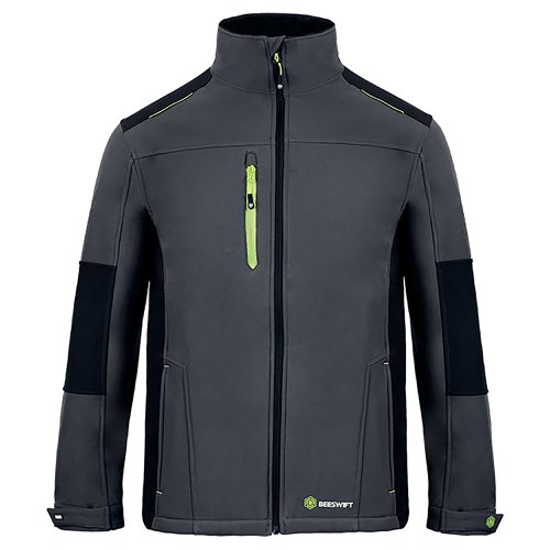 Beeswift FlexSoftshell Jacket Two-Tone Grey/Black S