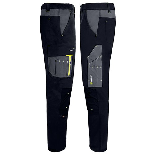 Beeswift FlexWorkwear Trousers Black/Grey 28R SFTBLGY28R