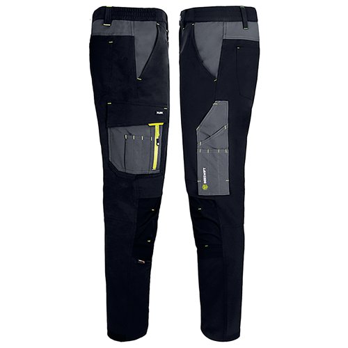 Beeswift FlexWorkwear Trousers Black/Grey 30R