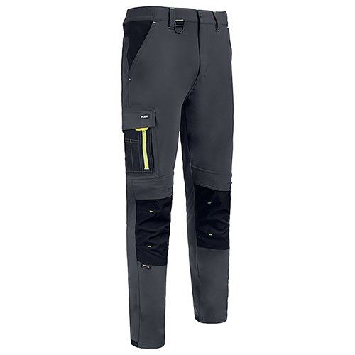 Beeswift FlexWorkwear Trousers Grey/Black 40S SFTGYBL40S