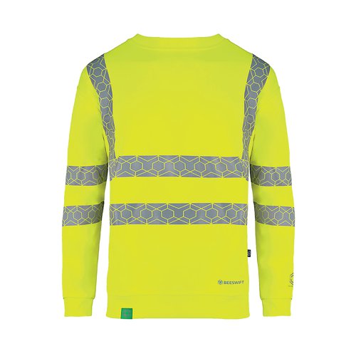 Beeswift Envirowear High Visibility Sweatshirt Saturn Yellow S EWCSSSYS