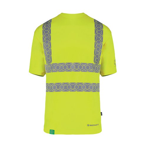 Beeswift Envirowear High Visibility Short Sleeve T-Shirt Saturn Yellow M EWCTSSYM