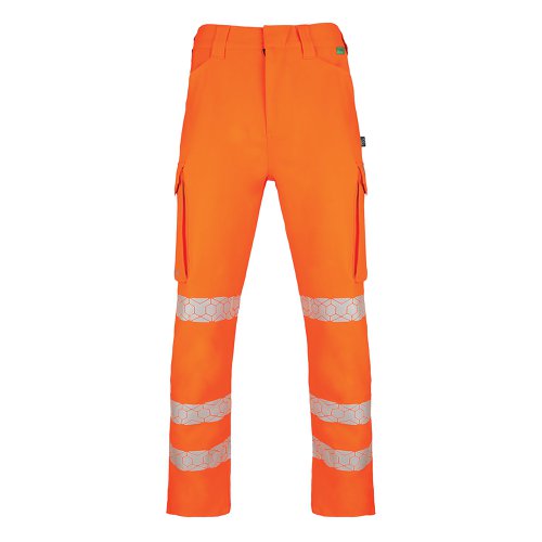 Beeswift Envirowear High Visibility Trousers Orange 28