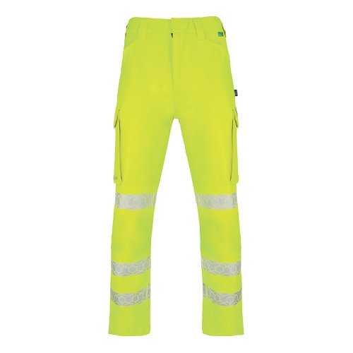 Beeswift Envirowear High Visibility Trousers Saturn Yellow 30S EWCTRSY30S