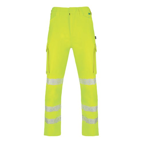 Beeswift Envirowear High Visibility Trousers Saturn Yellow 34T EWCTRSY34T