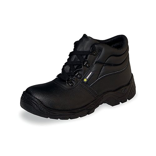 Beeswift Chukka Steel Toe Cap 4-D Ring Safety Boots 1Pr Black 4 CF57BL04