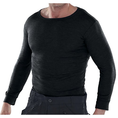 Beeswift Long Sleeve Thermal Vest Black S