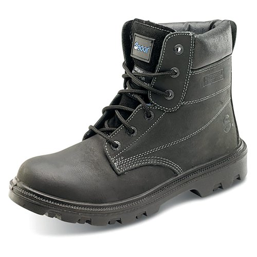 Beeswift Sherpa Dual Density 6 Inch S3 Lace Up Water Resistant Boots 1Pr Black 12 SBBL12